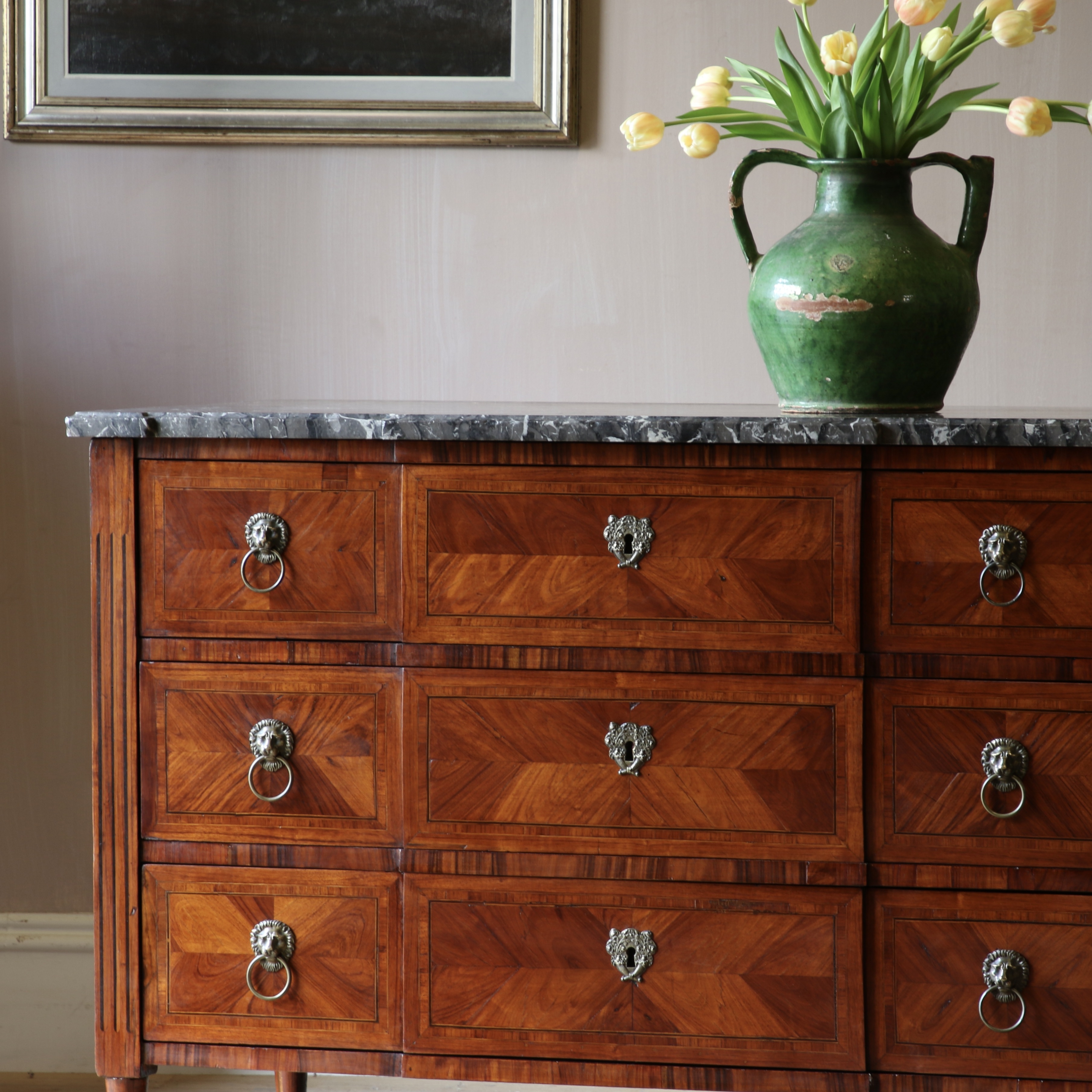 Tulipwood Transitional Commode